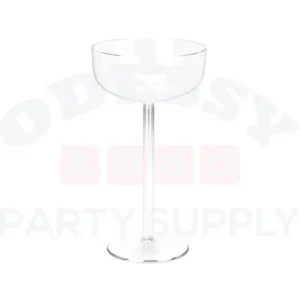 PLASTIC LARGE WINE GLASS CENTERPIECE- CLEAR