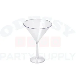 PLASTIC JUMBO MARTINI GLASS 25OZ - CLEAR