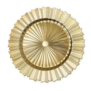 MODERN PLASTIC CHARGER PLATE 13" - GOLD