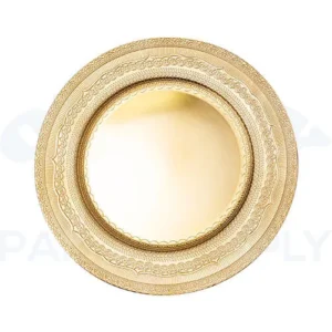 EYELET PLASTIC CHARGER PLATE 13" - GOLD