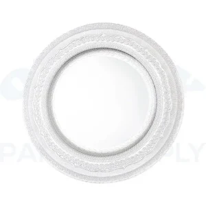 EYELET PLASTIC CHARGER PLATE 13" - SILVER