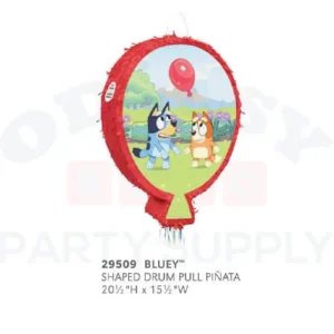 29509 BLUEY SHAPED DRUM PULL PINATA
