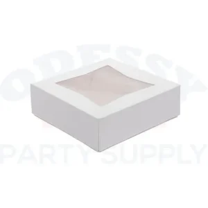 BAKERY BOX 8" 25PC/PACK - WHITE