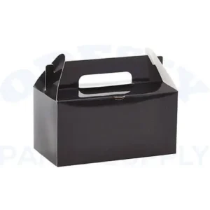 TAKEOUT BOX 12PCS/BAG - BLACK