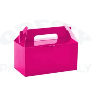 TAKEOUT BOX 12PCS/BAG - FUCHSIA