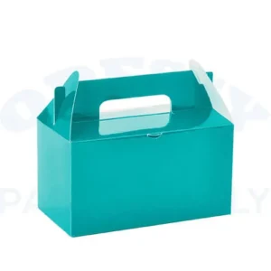 TAKEOUT BOX 12PCS/BAG - TURQUOISE