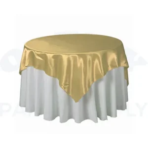 SATIN OVERLAY 72" X 72" - GOLD