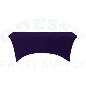 SPANDEX RECTANGLE TABLE COVERS 6FT - PURPLE