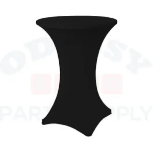 SPANDEX COCKTAIL TABLE COVER - BLACK