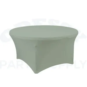 SPANDEX ROUND TABLE COVER 60" - SAGE