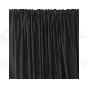 SATIN BACKDROP 10FT X 10FT - BLACK