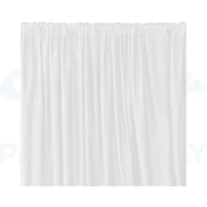 SATIN BACKDROP 10FT X 10FT - WHITE