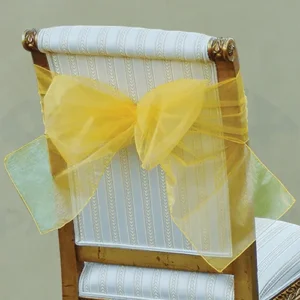 9" X 10 FEET ORGANZA CHAIR BOW