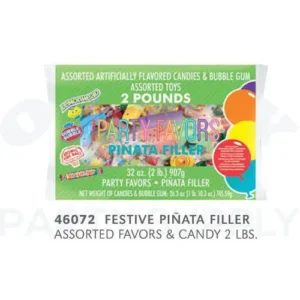 46072 FESTIVE PINATA FILLER ASSORTED FAVORS & CANDY