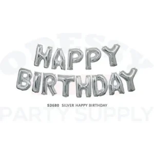 53680 SILVER HAPPY BIRTHDAY