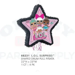 66231 L.O.L SURPRISE! SHAPED DRUM PULL PINATA