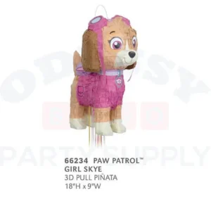 66234 PAW PETROL GIRL SKYE 3D PULL PINATA