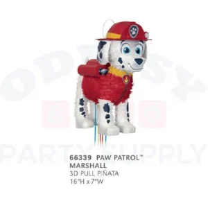 66339 PAW PETROL MARSHALL 3D PULL PINATA