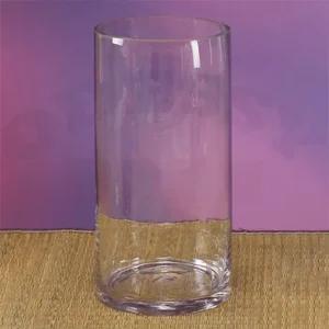 12"H X 6"D CYLINDER GLASS VASE