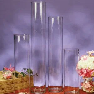 20"H X 4"D CYLINDER GLASS VASE