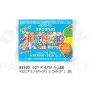 95963 BOY PINATA FILLER ASSORTED FAVORS & CANDY