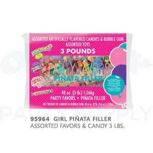 95964 GIRL PINATA FILLER ASSORTED FAVORS & CANDY