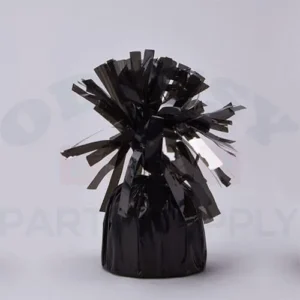 FOIL BALLOON WEIGHT 6OZ 5" - BLACK