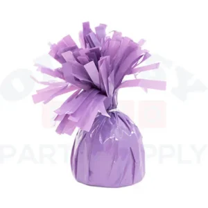 FOIL BALLOON WEIGHT 6OZ 5" - LAVENDER