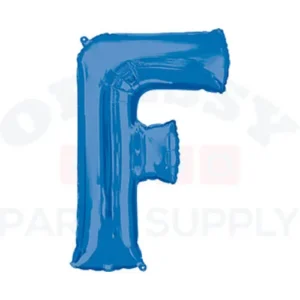 34" Anagram Letter F Blue