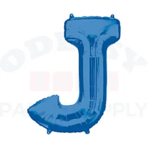 34" Anagram Letter J Blue