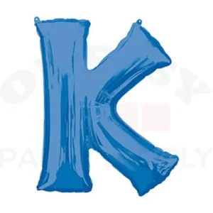 34" Anagram Letter K Blue