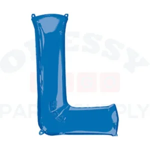 34" Anagram Letter L Blue
