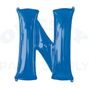 34" Anagram Letter N Blue