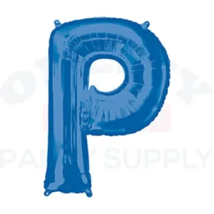 34" Anagram Letter P Blue