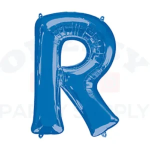 34" Anagram Letter R Blue