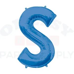 34" Anagram Letter S Blue