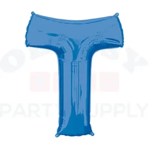 34" Anagram Letter T Blue