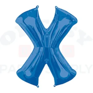 34" Anagram Letter X Blue