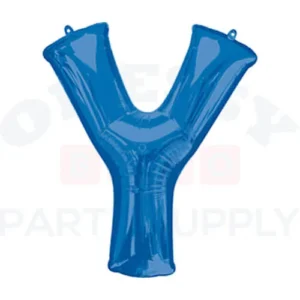34" Anagram Letter Y Blue