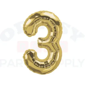 DecoNumber Gold 3 size 34"