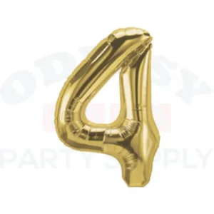 DecoNumber Gold 4 size 34"