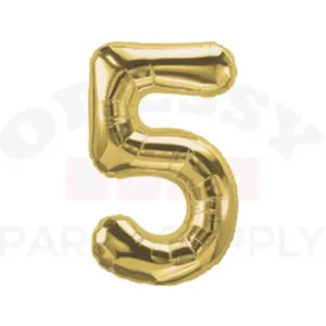 DecoNumber Gold 5 size 34"