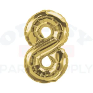 DecoNumber Gold 8 size 34"