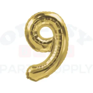 DecoNumber Gold 9 size 34"