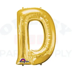 34" Anagram Letter D Gold
