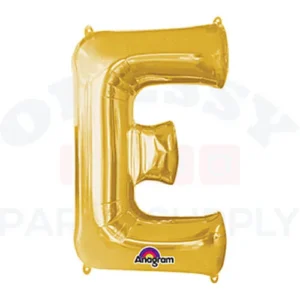 34" Anagram Letter E Gold