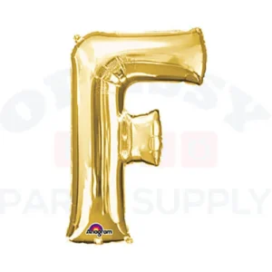 34" Anagram Letter F Gold