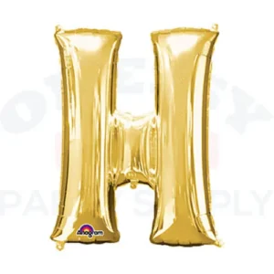 34" Anagram Letter H Gold