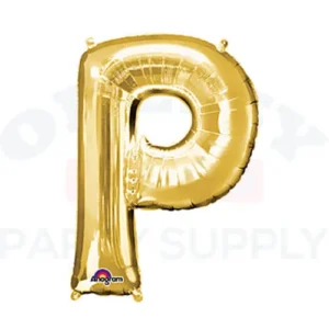 34" Anagram Letter P Gold