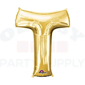 34" Anagram Letter T Gold